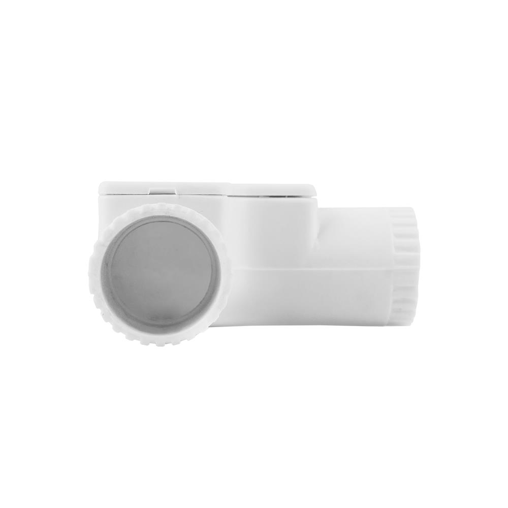 ข้องอ 90 ฝาเปิด PVC HACO 20 มม. สีขาว