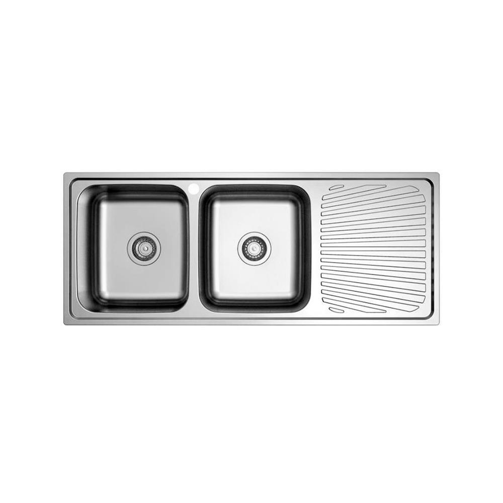 ซิงค์ฝัง 2หลุม 1ที่พักขวา HAFELE ELGAR 495.39.412 สเตนเลส