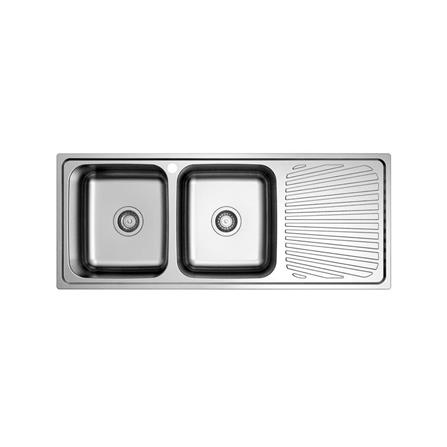 ซิงค์ฝัง 2หลุม 1ที่พักขวา HAFELE ELGAR 495.39.412 สเตนเลส