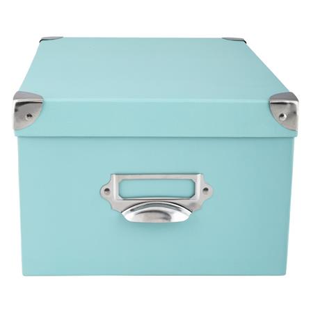 กล่องกระดาษเหลี่ยม STACKO ไซซ์ M 22.7x30.3x15.2 ซม. สีฟ้า_0