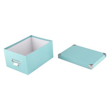 กล่องกระดาษเหลี่ยม STACKO ไซซ์ M 22.7x30.3x15.2 ซม. สีฟ้า_2