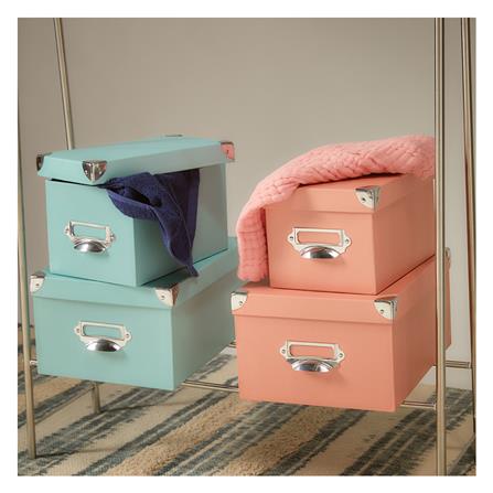 กล่องกระดาษเหลี่ยม STACKO ไซซ์ M 22.7x30.3x15.2 ซม. สีฟ้า_5