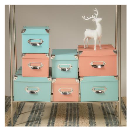 กล่องกระดาษเหลี่ยม STACKO ไซซ์ M 22.7x30.3x15.2 ซม. สีฟ้า_7