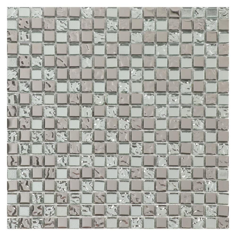 โมเสคแก้ว 30x30 ซม. GLASCERA ซิลเวอร์ กลีม