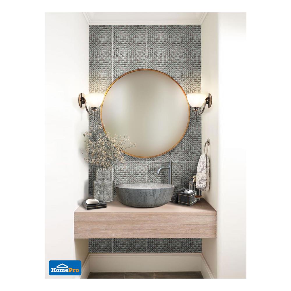 โมเสคแก้ว 30x30 ซม. GLASCERA ซิลเวอร์ กลีม