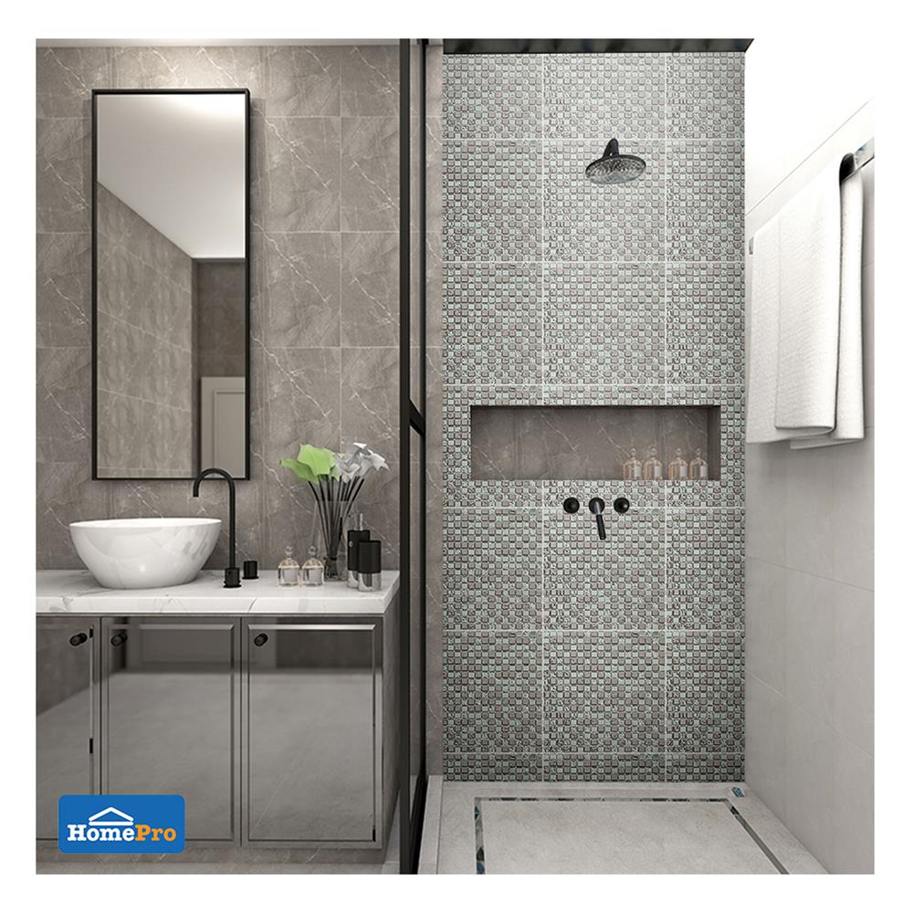 โมเสคแก้ว 30x30 ซม. GLASCERA ซิลเวอร์ กลีม