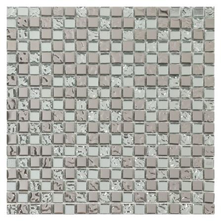 โมเสคแก้ว 30x30 ซม. GLASCERA ซิลเวอร์ กลีม
