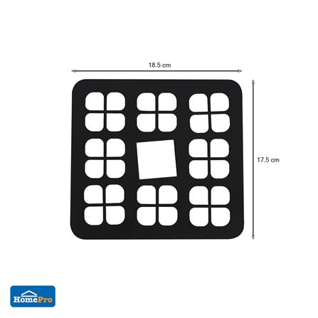 ที่รองภาชนะร้อนเหลี่ยม KECH CLOVER FL004-2 สีดำ_5