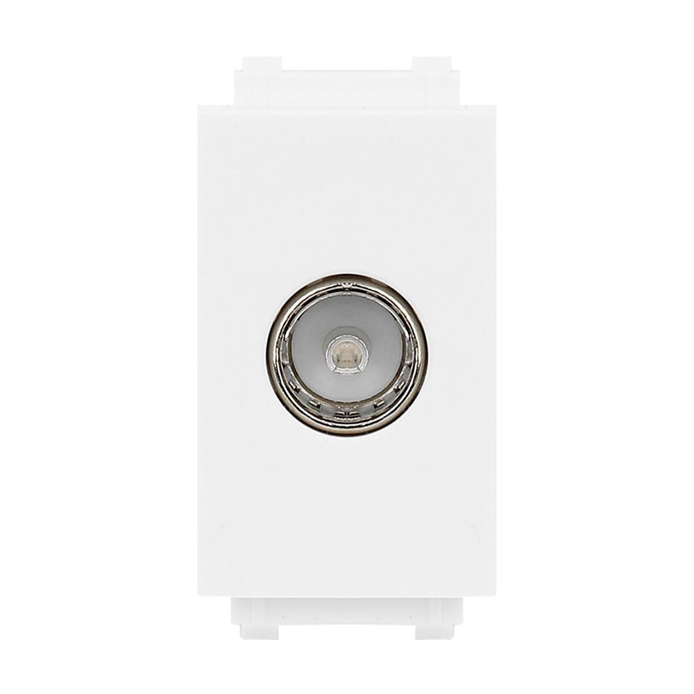 เต้ารับโทรทัศน์ 75 โอห์ม PHILIPS LEAF1MSIZE สีขาว