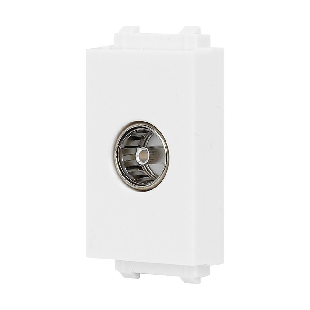 เต้ารับโทรทัศน์ 75 โอห์ม PHILIPS LEAF1MSIZE สีขาว