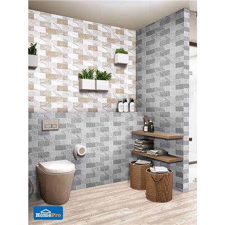 กระเบื้องผนัง 30x60 ซม. อีคอน บริค เทา 1.44M2_4