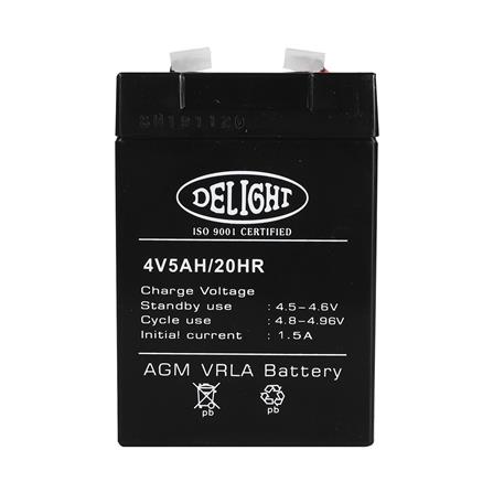 แบตเตอรี่แห้ง 4V 5AH DELIGHT