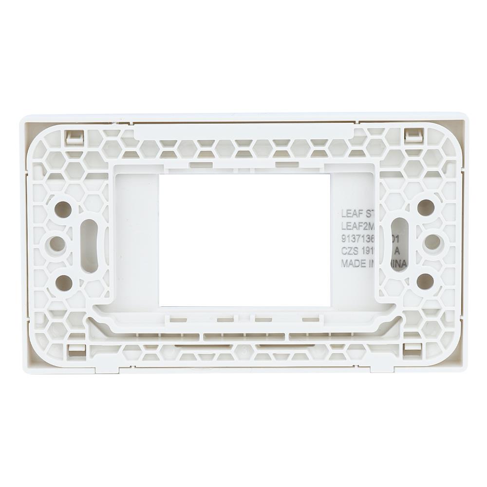 หน้ากาก 2 ช่องกลาง PHILIPS LEAF สีขาว