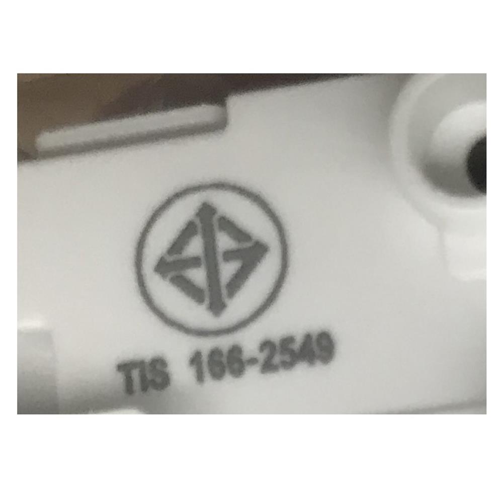 เต้ารับเดี่ยว 3 ขา มีม่านนิรภัย PHILIPS LEAF สีขาว