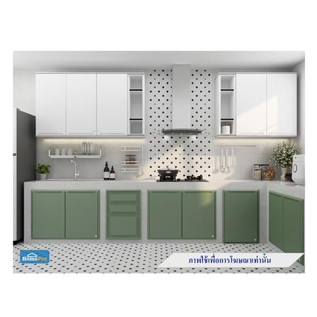 ตู้แขวนบานคู่ KING GRAND PLATINUM CURVE 90x94 ซม. สีขาว_3