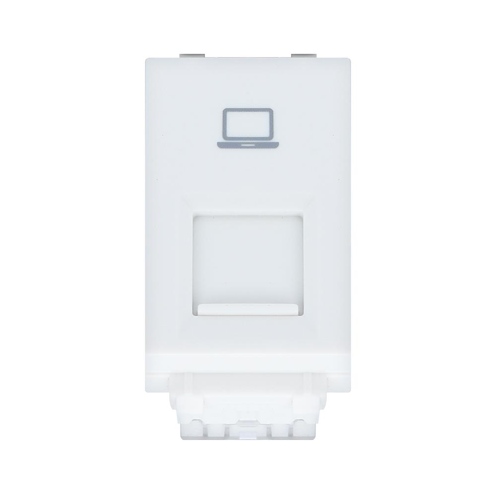 เต้ารับคอมพิวเตอร์ PHILIPS CAT6 RJ45 LEAF WHITE