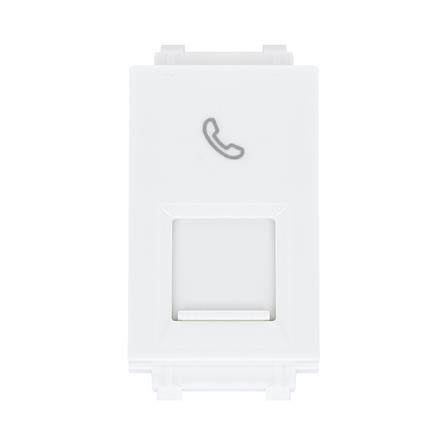 เต้ารับโทรศัพท์ PHILIPS 6P/4 CLEAF 1M TEL RJ11 สีข...