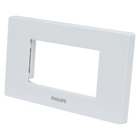 หน้ากาก 3 ช่อง PHILIPS LEAF สีขาว_1