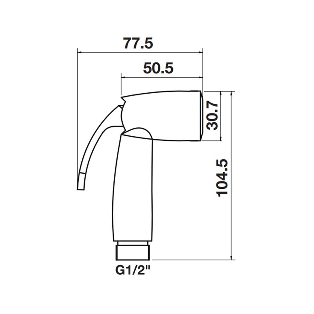สายฉีดชำระครบชุด HAFELE 485.95.048 สีโครม