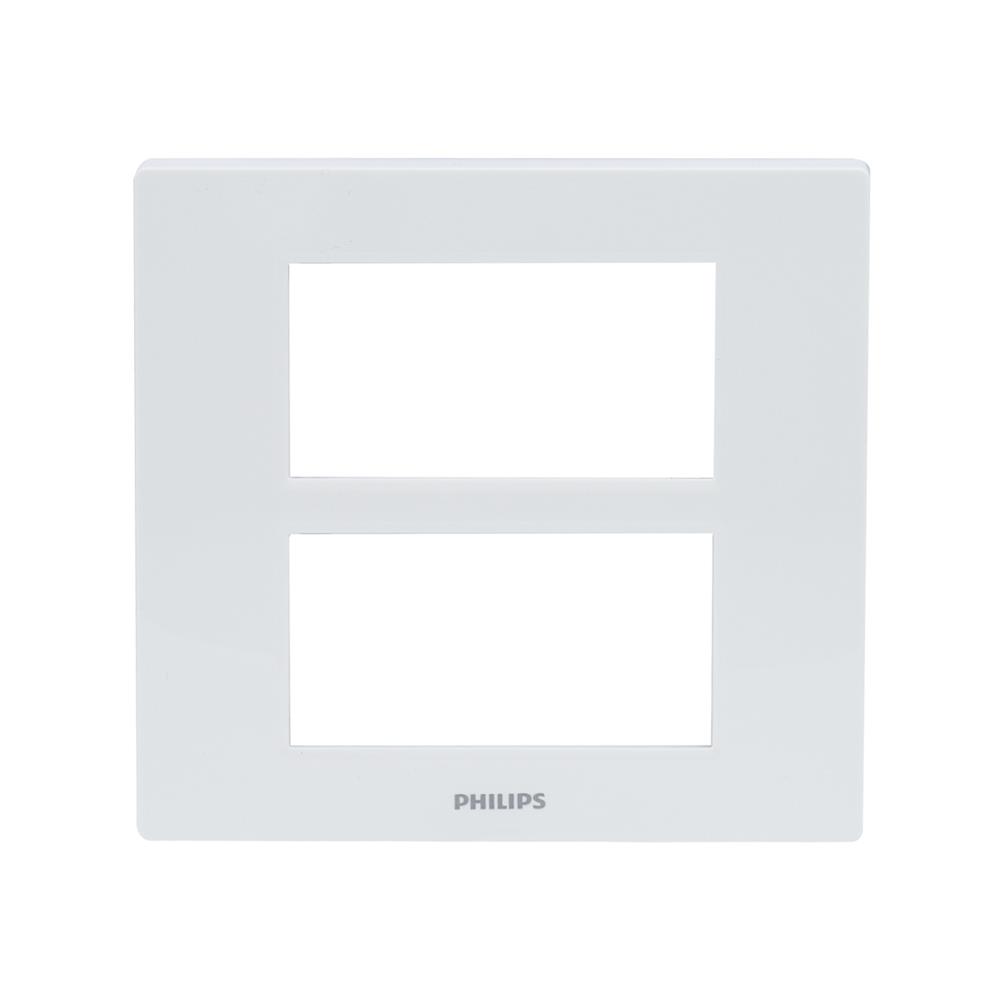 หน้ากาก 6 ช่อง PHILIPS LEAF สีขาว