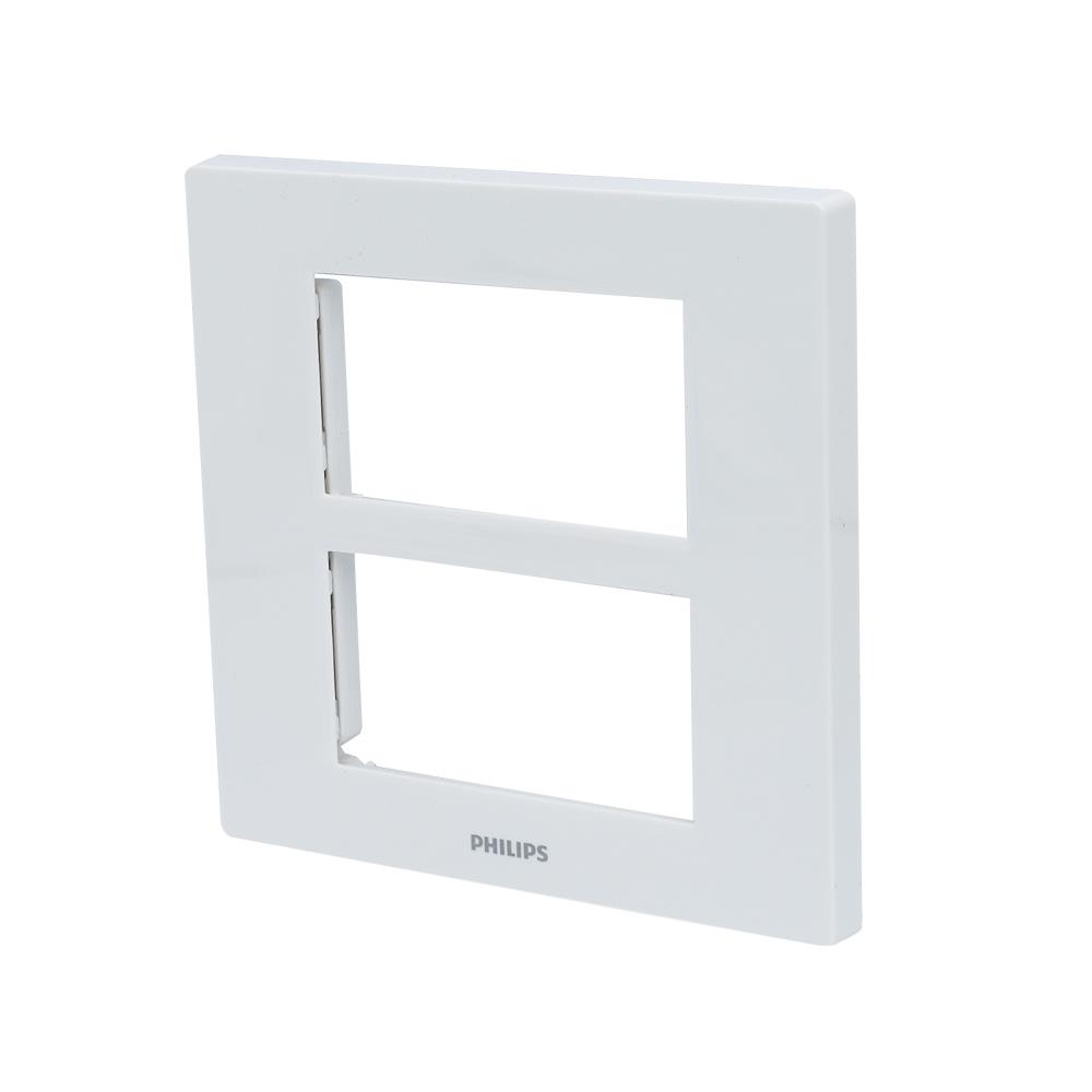 หน้ากาก 6 ช่อง PHILIPS LEAF สีขาว