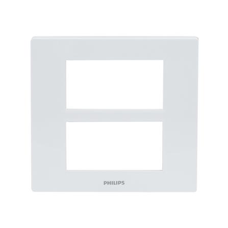 หน้ากาก 6 ช่อง PHILIPS LEAF สีขาว