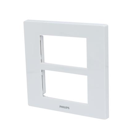 หน้ากาก 6 ช่อง PHILIPS LEAF สีขาว_1