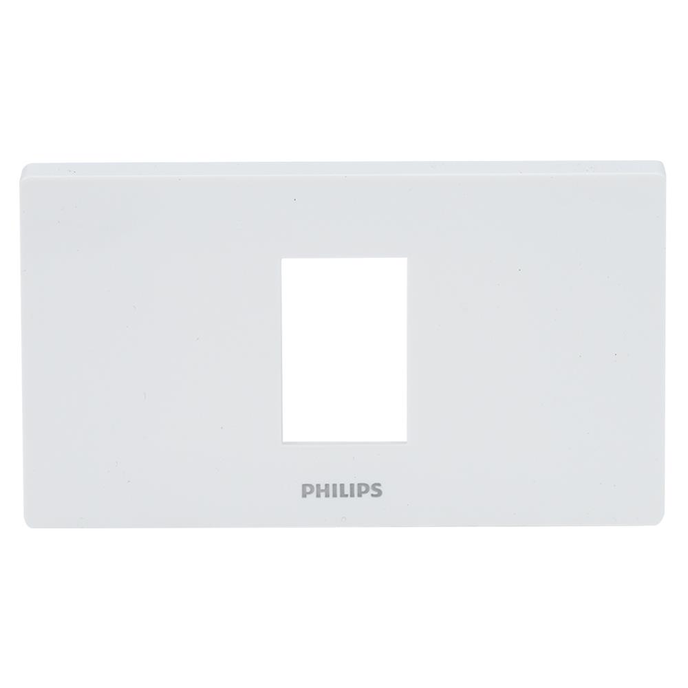 หน้ากาก 1 ช่อง PHILIPS LEAF สีขาว