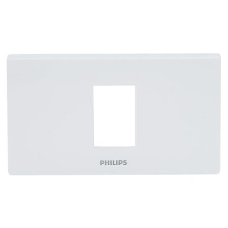 หน้ากาก 1 ช่อง PHILIPS LEAF สีขาว