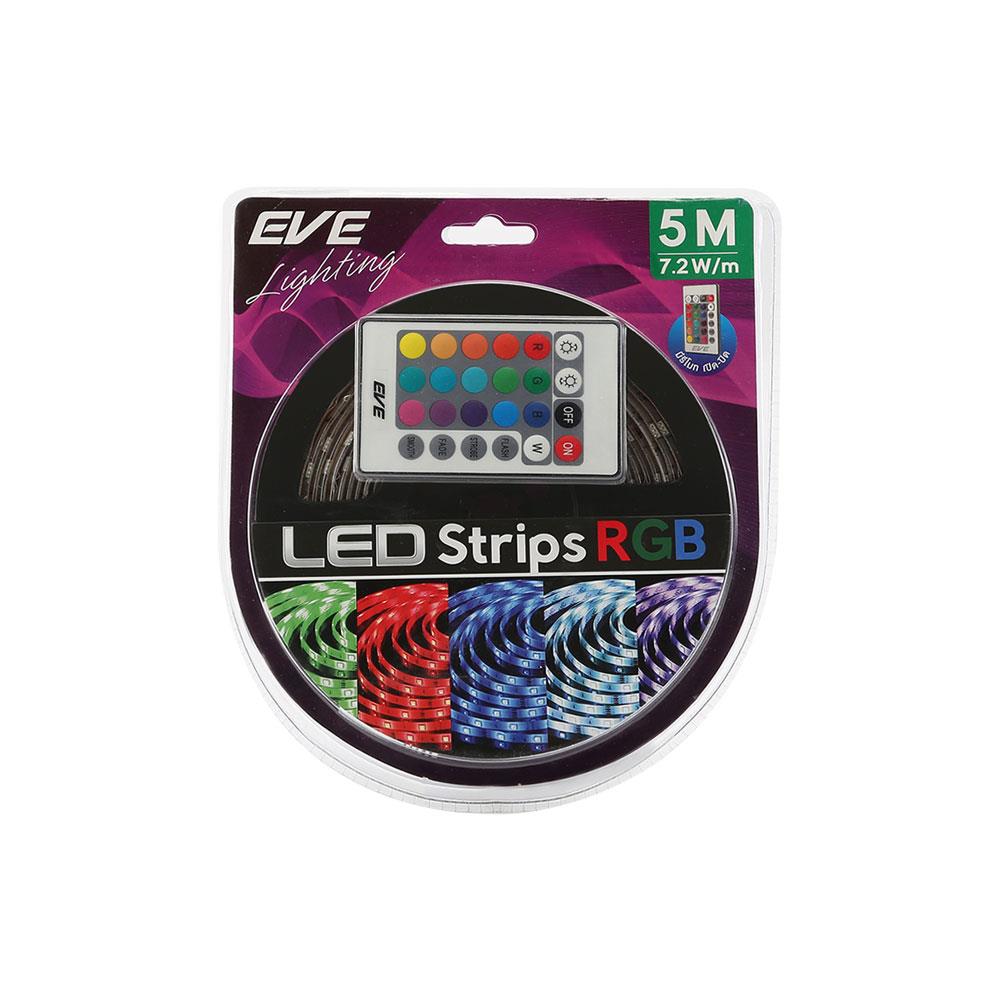 ไฟเส้น LED EVE STRIP 5050 7.2 วัตต์/ม. 5 ม. RGB IP20