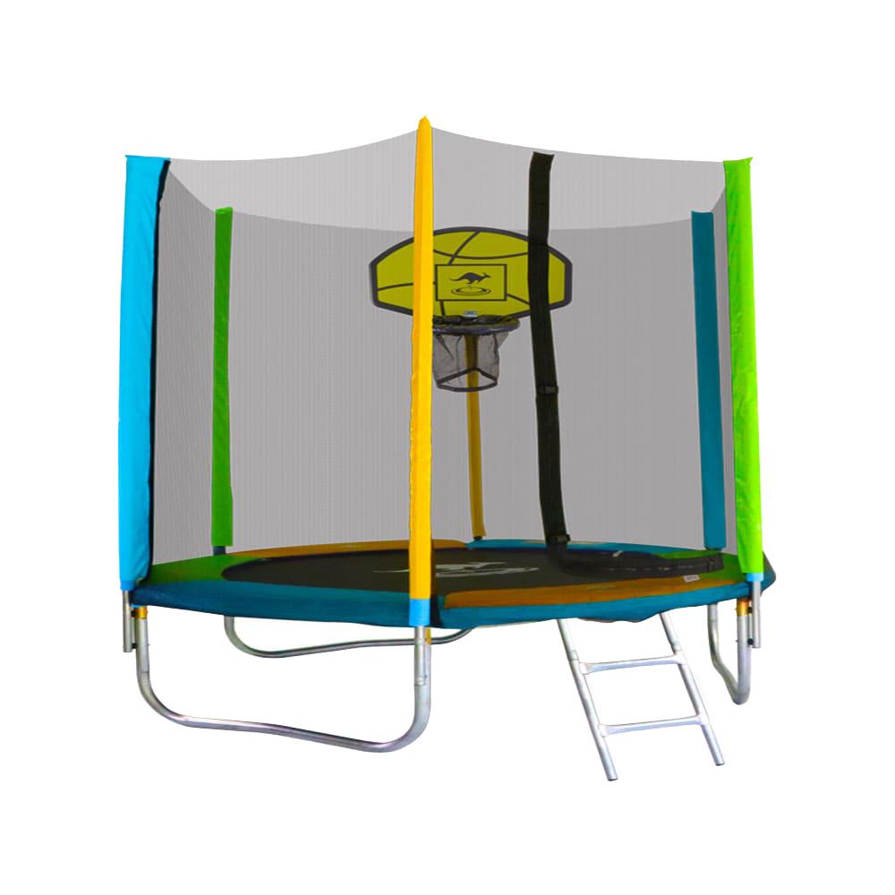 แทรมโพลีน พร้อมรั้วหลากสี SANOOK TRAMPOLINE STANDARD 8 ฟุต