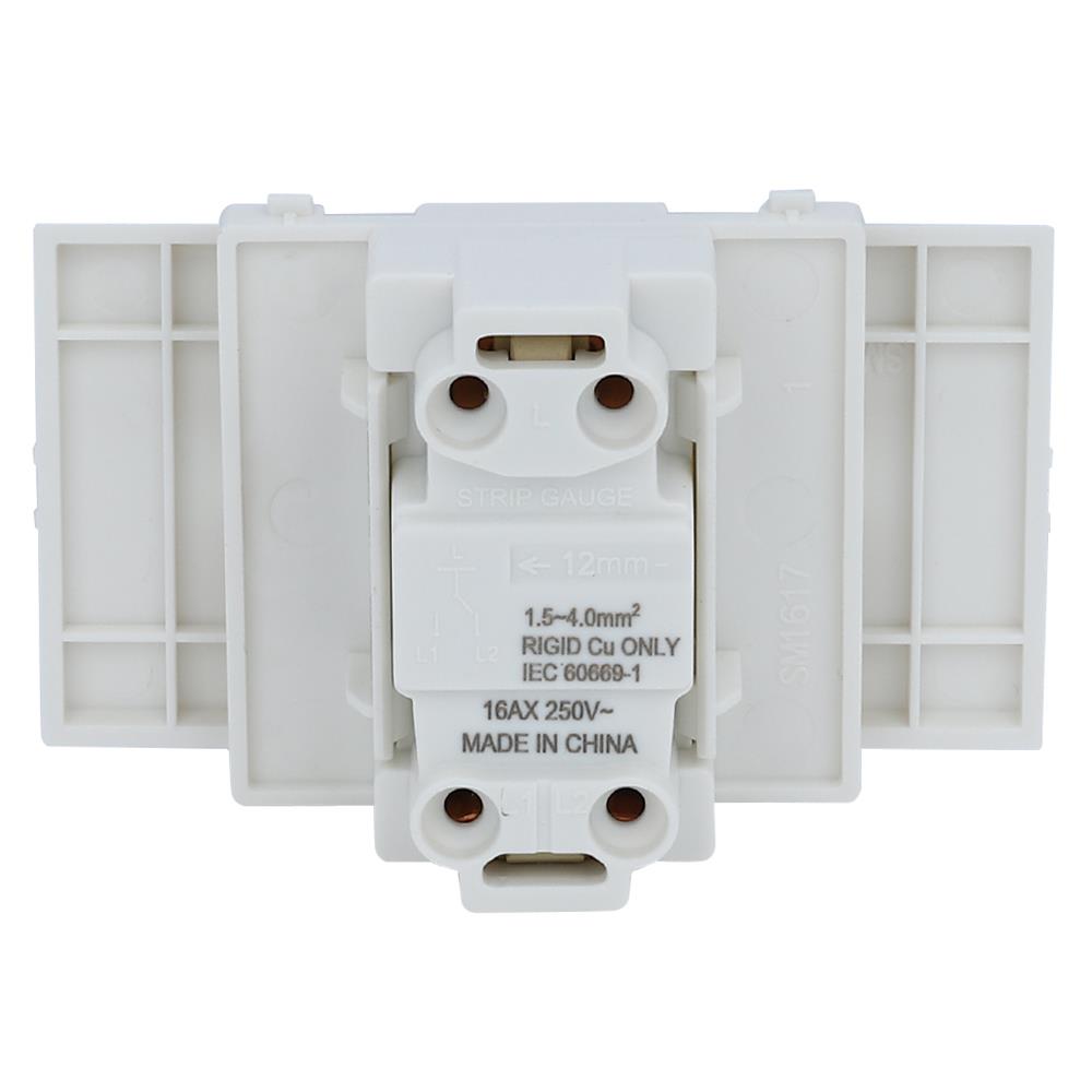 สวิตช์ 2 ทาง PHILIPS LEAF ขนาด 3 ช่อง ขนาด 3 ช่อง สีขาว