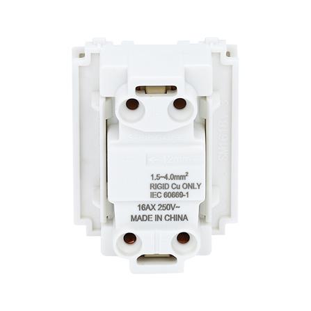 สวิตซ์ 2 ทาง PHILIPS LEAF ขนาด 1.5 ช่อง ขนาด 1.5 ช่อง สีขาว_2