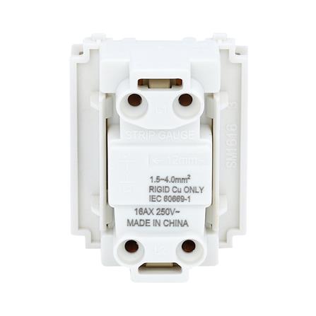 สวิตช์ 1 ทาง PHILIPS LEAF ขนาด 1.5 ช่อง ขนาด 1.5 ช่อง สีขาว_2