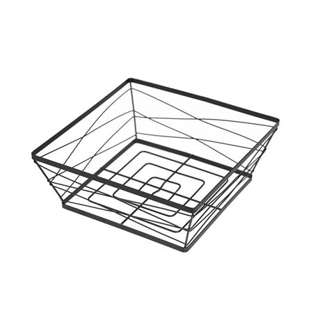 ตะกร้าผลไม้เหลี่ยม SPIRAL ZL025 25 ซม. สีดำ