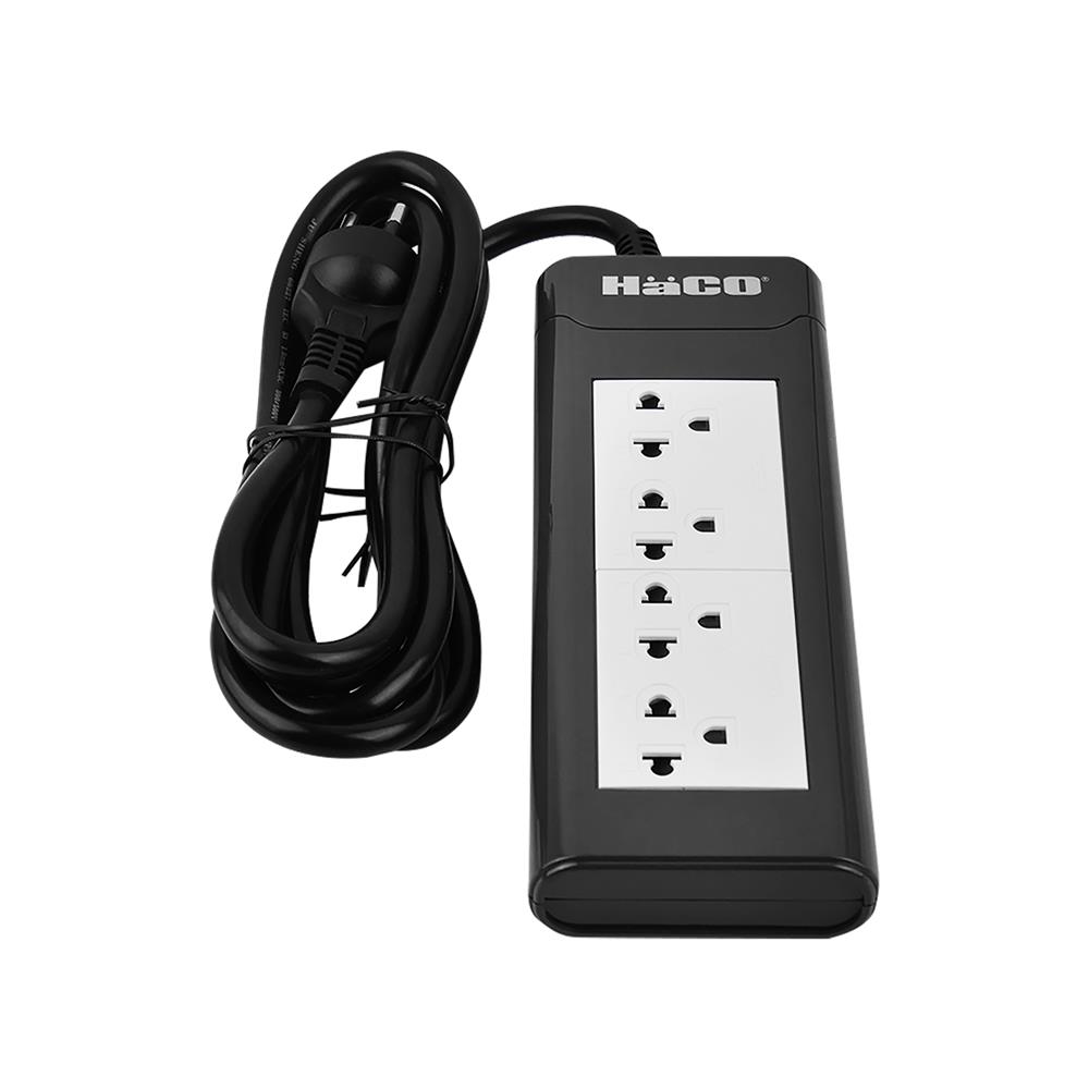 รางปลั๊กไฟ 4 ช่อง HACO EPN-4EB/2 16 แอมป์ 2 ม.