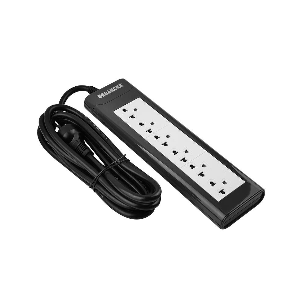 รางปลั๊กไฟ 6 ช่อง HACO EPN-6EB/3 16 แอมป์ 3 ม.