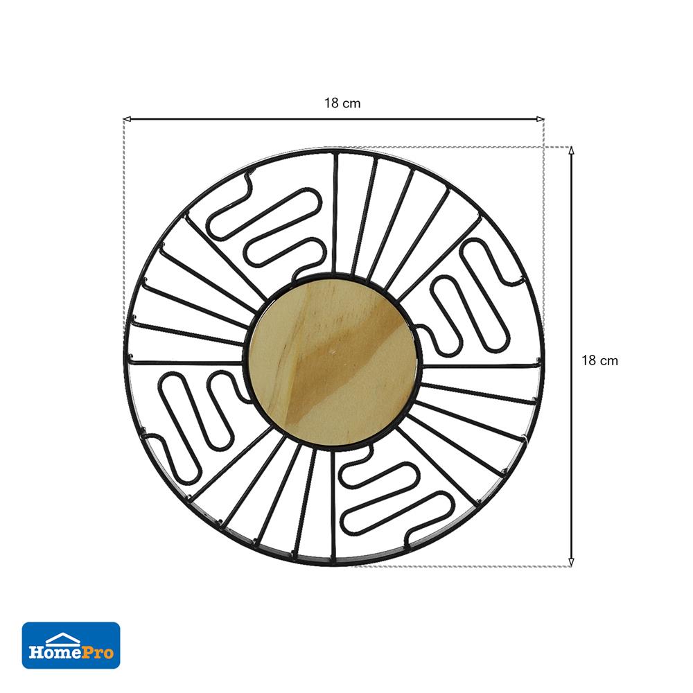 ที่รองภาชนะร้อน KECH CURL YS-50668P สีดำ