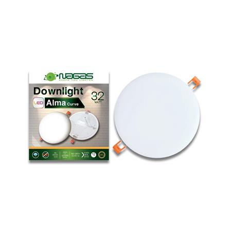 ดาวน์ไลท์ LED NAGAS CURVE 9 นิ้ว 32 วัตต์ WARM WHITE สีขาว_2