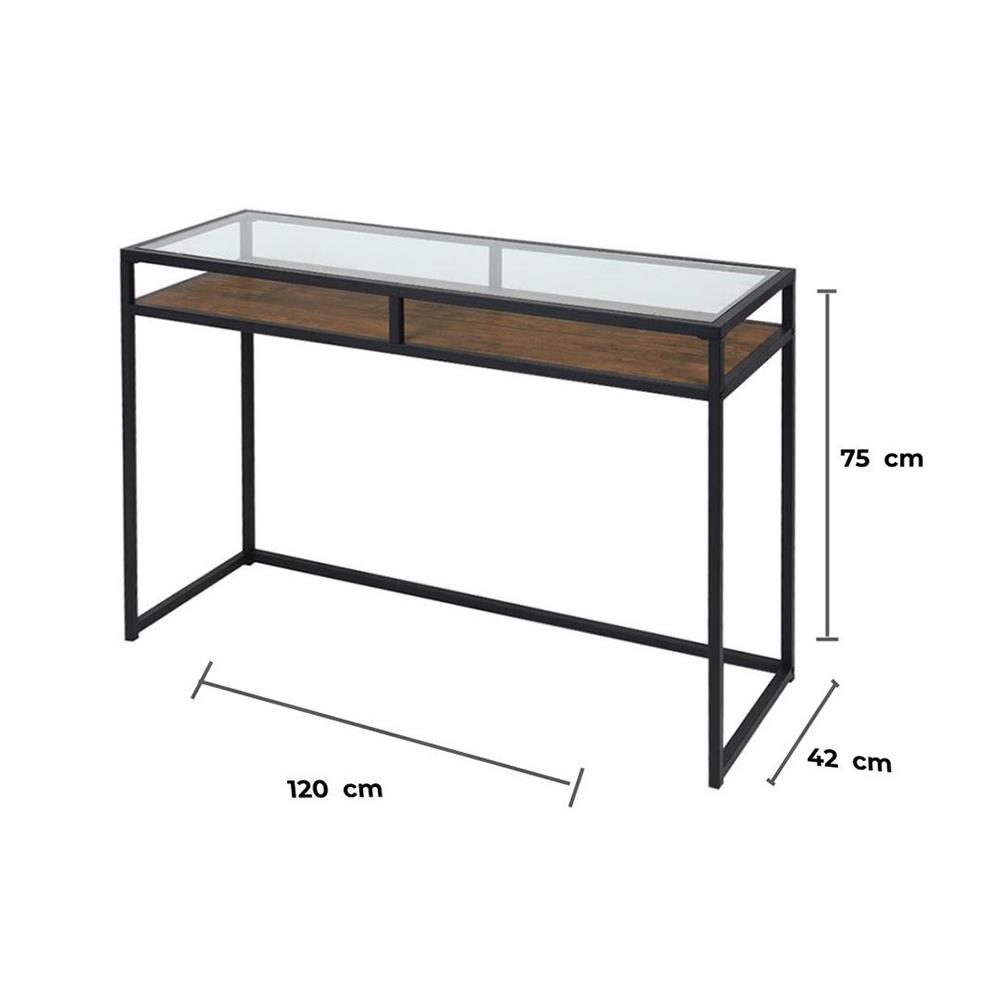 โต๊ะคอนโซล FURDINI ARERO สีโอ๊ค/ดำ