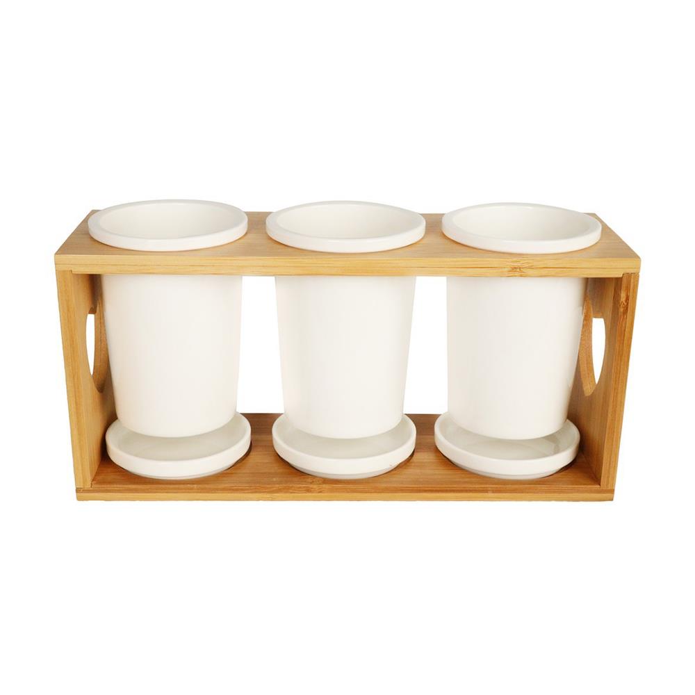 ที่ใส่อุปกรณ์บนโต๊ะอาหาร 3 ชิ้น BAMBOO