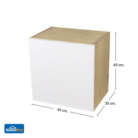 ตู้แขวนผนังไม้ MOYA TK CUBE BOX-004 สีขาว_6