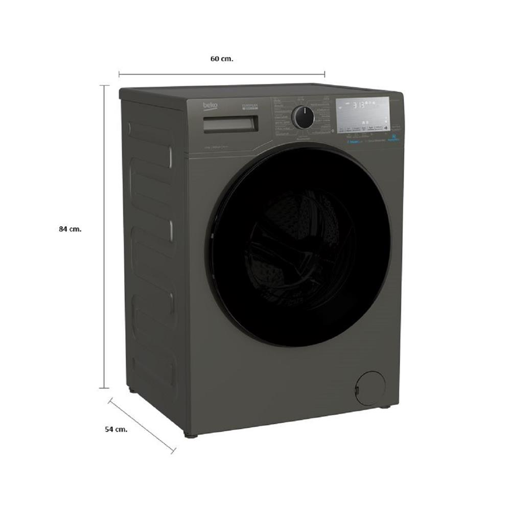 เครื่องซักผ้าฝาหน้า BEKO WCV9749XMST 9 กก. 1400RPM อินเวอร์เตอร์