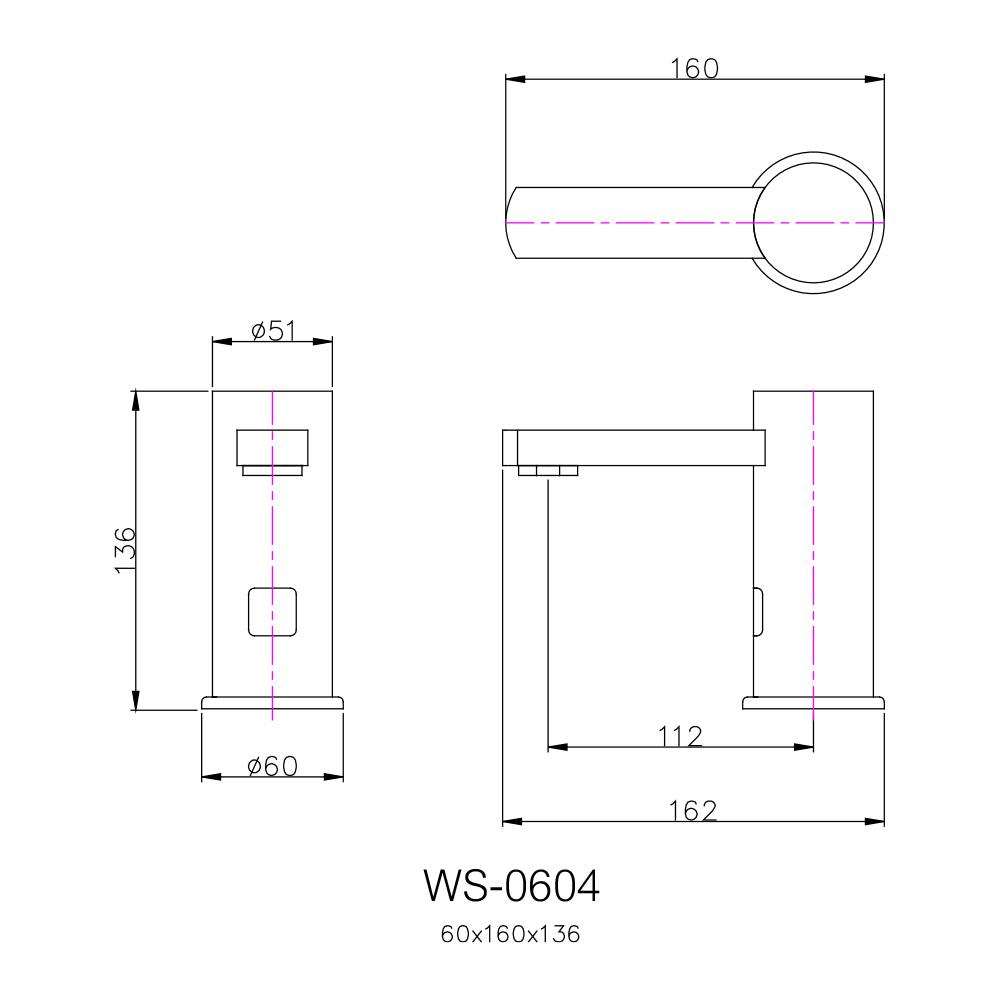 ก๊อกอ่างล้างหน้าเดี่ยว WS WS-0604