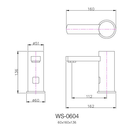 ก๊อกอ่างล้างหน้าเดี่ยว WS WS-0604_1