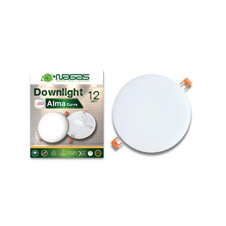 ดาวน์ไลท์ LED NAGAS DWL URVE 5 นิ้ว 12 วัตต์ WARM WHITE สีขาว_2