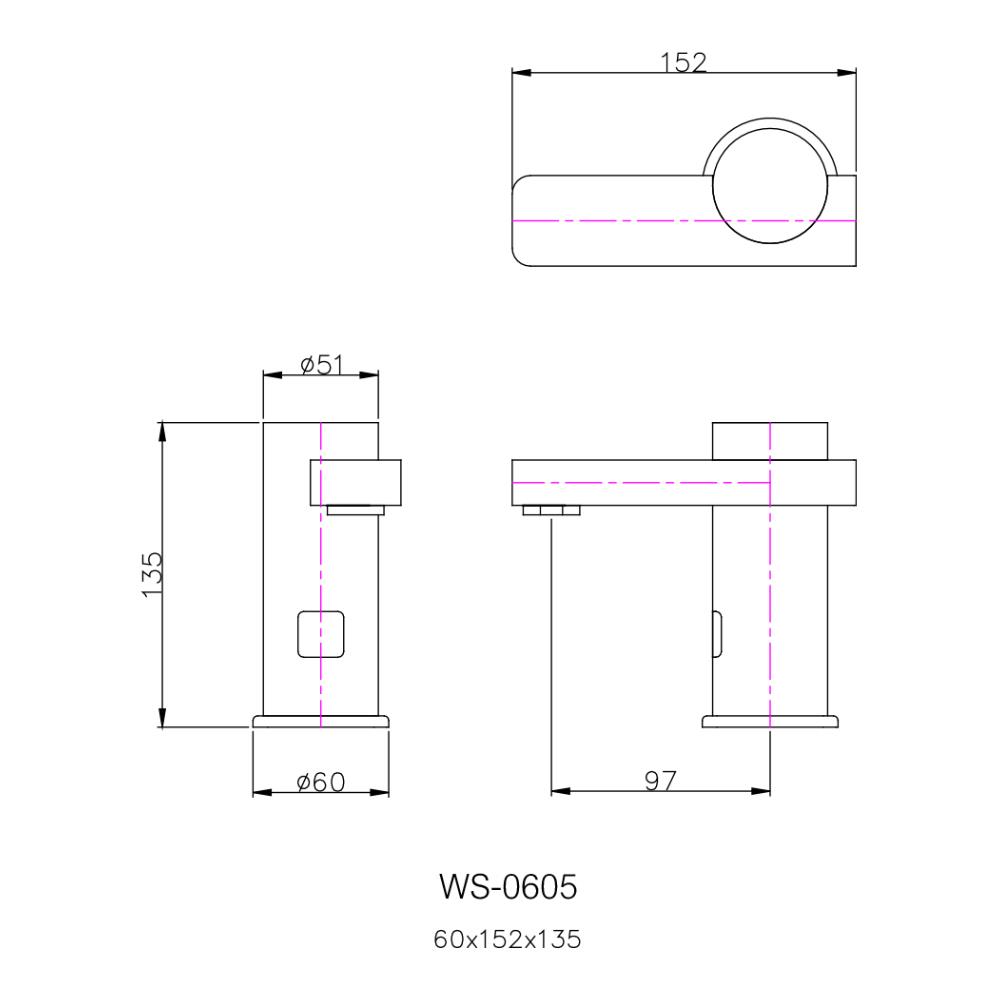 ก๊อกอ่างล้างหน้าเดี่ยว WS WS-0605