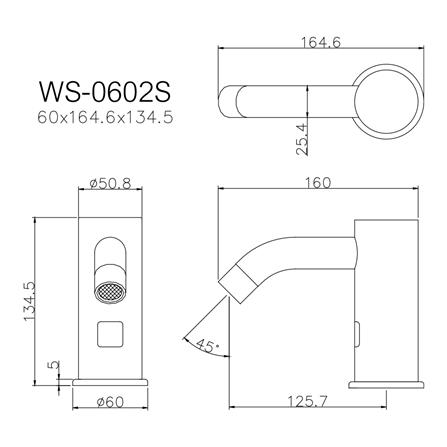 ก๊อกอ่างล้างหน้าเดี่ยว WS WS-0602S_1