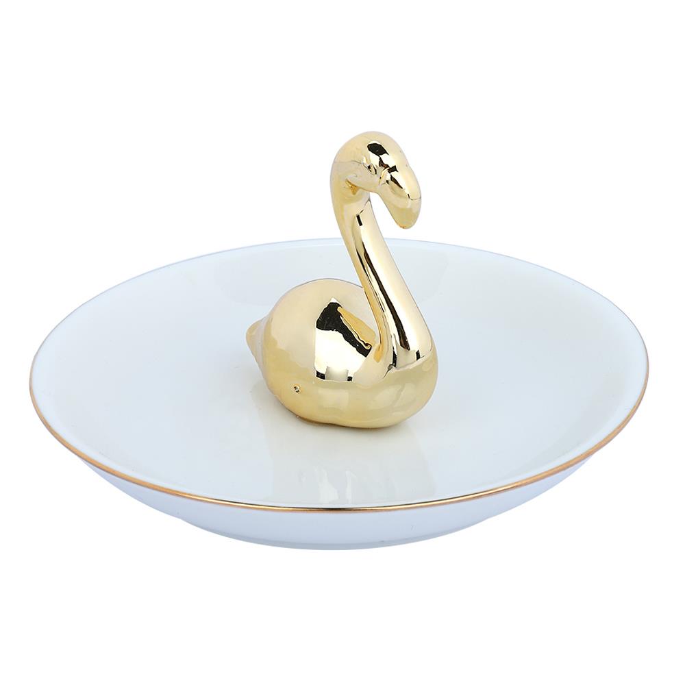 ของตกแต่ง HOME LIVING STYLE SWAN 13.5X7.5 ซม. สีทอง