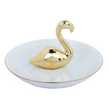 ของตกแต่ง HOME LIVING STYLE SWAN 13.5X7.5 ซม. สีทอง_2